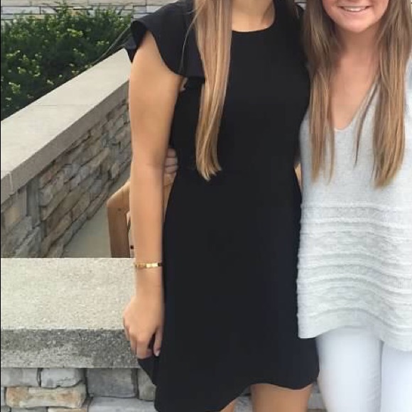 BCBGeneration Ruffle Back Dress in Black - Picture 5 of 6